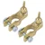 Battery Clamp (2 Pcs) Terminal  For 4 stroke 9 HP  (186F) Diesel Power Tiller / Cultivator, 186F-037