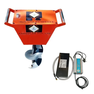 Exosolar 27 V 18 Ah Battery Operated Earth Auger with 6 inch Bit and 1 Year Warranty