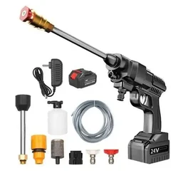 Premium Quality Battery Operated Washer pump 24V Single Phase PVC Body