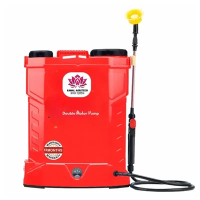 Kamal Agrotech 12 V 18 Ah , 20 L Double motor battery Sprayer for Agriculture and garden use (12 Months Warranty)