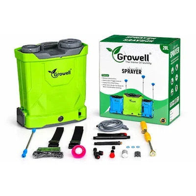 Growell 12V 18Ah 20L Double Motor Battery Sprayer for Agriculture & Garden Use