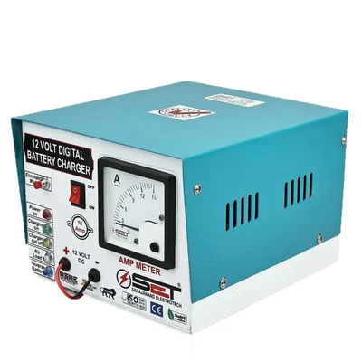 12V/ 10Ampere Digital Battery Charger (Autocut) For Charging Battery From 5 AH To 220 AH Battery