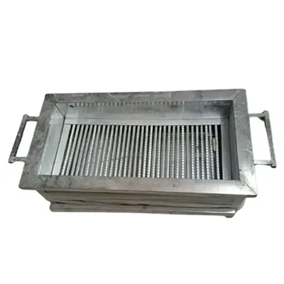 Vinayak Machines SS Portable 13 X 15 inch Square Shape Charcoal Barbeque Grill with Both Side Handle