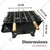 NE GRILLS Charcoal Barbeque Grill Set With Foldable Legs For Home and Picnic Use with 4 skewers,1 SS Grill,1 Tong 