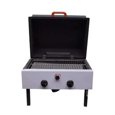 CLIX Gas Operated Barbeque Tandoor Griller with 2 SS Burners for Catering, Farmhouses, and Home Garden Parties
