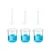 SBT Instruments Scientific Polypropylene 3 Cylinder 25ml & 3 Measuring Beaker 250ml Combo with Blue Printed Graduation