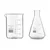 SBT Borosilicate 3.3 Glass 1000 ml Beaker and 100 ml Conical Flask with Graduation Marks