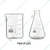 SBT Borosilicate 3.3 Glass 1000 ml Beaker and 100 ml Conical Flask with Graduation Marks