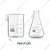 SBT Borosilicate 3.3 Glass 1000 ml Beaker and 250 ml Conical Flask with Graduation Marks