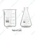 SBT Borosilicate 3.3 Glass 1000 ml Beaker and 500 ml Conical Flask with Graduation Marks