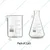 SBT Borosilicate 3.3 Glass 100 ml Beaker and 250 ml Conical Flask with Graduation Marks