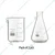 SBT Borosilicate 3.3 Glass 100 ml Beaker and 50 ml Conical Flask with Graduation Marks