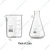 SBT 2pcs Borosilicate 3.3 Glass 250 ml Beaker and 25 ml Conical Flask with Graduation Marks
