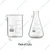 SBT Borosilicate 3.3 Glass Combo of 25ml Beaker and 100ml Conical Flask with Graduation Marks, Set of 2