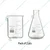 SBT Set of 2 Borosilicate 3.3 Glass 25ml Beaker and 250ml Conical Flask with Graduation Marks