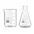 SBT Borosilicate 3.3 Glass 500 ml Beaker and 250 ml Conical Flask with Graduation Marks