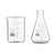 SBT Borosilicate 3.3 Glass 50 ml Beaker and 250 ml Conical Flask with Graduation Marks