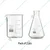 SBT Combo of Borosilicate 3.3 Glass 50 ml Beaker and 25 ml Conical Flask with Graduation Marks