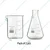 SBT Borosilicate 3.3 Glass 50 ml Beaker and 500 ml Conical Flask with Graduation Marks