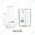 SBT Combo of Borosilicate 3.3 Glass Measuring Beaker 50ml & Round Bottom Boiling Flask 50ml for Laboratory