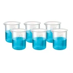 SBT 6pcs 1000ml Polypropylene Beakers with Graduation Marks for Laboratory
