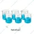 SBT 6pcs 1000ml Polypropylene Beakers with Graduation Marks for Laboratory