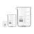 SBT Set of 3 Beaker 10ml, 100ml, 500ml with Graduation Marks, Borosilicate 3.3 Glass for Laboratory