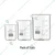 SBT Set of 3 Beaker 10ml, 25ml, 50ml with Graduation Marks, Borosilicate 3.3 Glass for Laboratory
