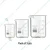 SBT Set of 3 Beaker 25ml, 50ml, 500ml with Graduation Marks, Borosilicate 3.3 Glass for Laboratory