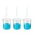 SBT Instruments Scientific Polypropylene 3 Cylinder 25ml & 3 Measuring Beaker 500ml Combo with Blue Printed Graduation