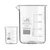 Bello Borosilicate 3.3, Set of 2 Glass Beaker 50 ml, 1000 ml with Graduation Marks for Chemistry Laboratory