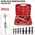 9 Pcs Blind Hole Bearing Puller Tool Set with 8 Expandable Collets 8-32mm