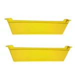 BeeReady Plastic Bee Feeder (Pack of 2) with Transparent Level View for Apis Mellifera Hives Anti Drowning