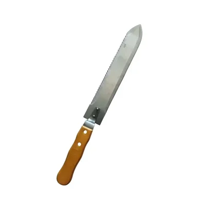 BeeReady Beekeeping SS Z-Shaped Uncapping Knife with Sharp Blade, Wooden Handle for Honey Extraction & Frame Scraping