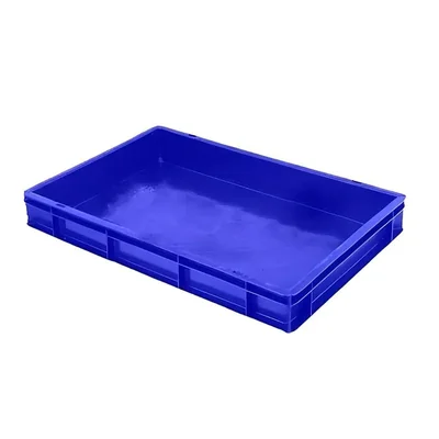 Aristo Pack of 3, 14L 600x400x80mm Complete Closed Solid Plastic Crate, 64080 CC
