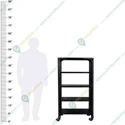 Menage 48x23x15 Inch 5  Shelves Multipurpose Storage Rack With Accessories