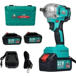 Heavy Duty 12.7mm (1/2") 21V 4.0 Ah Battery Capacity, 550 N.m Torque, Brushless Impact Wrench With Battery & Charger
