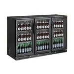 BBB 300 Three Door Back Bar with Elegant Black Interiors for Luxury High Volume Bars