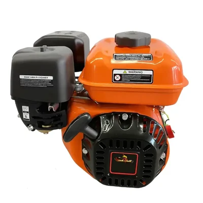 Bharat Saarthi 196CC 6.5Hp 4 Stroke Single Cylinder Air Cooled Recoil Start Petrol Engine With Accessories, 3.5L Fuel Tank