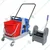 Bharti Multiclean 40 Liters Double Bucket Wringer Trolley With Down Press For Cleaning