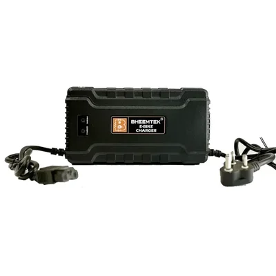 Bheemtek 36V 0.8A Fast Charger with 3 Pin Connector for Electric Bicycle, E-Bike & Scooter