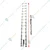 Bigapple 14-Steps (13.5 Feet/4.1 Meter) 150Kg Capacity Aluminium Telescopic Ladder (BA-C410)