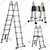 Bigapple 16-Steps (2.5+2.5 Meter/16.5 Feet) , 150Kg Capacity Aluminium Double Telescopic Ladder (BA-A250)