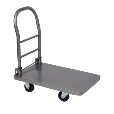Bigapple 300 kg Capacity MS Foldable Platform Trolley with Powder Coated Finish for Material Handling Goods