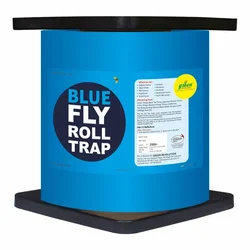 Green Revolution 15 cm x 100 meter (Small) Blue Sticky Roll for controlling Thrips, Tea Mosquito Bug, Leaf Miner Flies