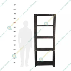 Menage 72 X 23 X 12 Inch 5 Shelves Multipurpose Storage Rack With Accessories