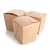 Brown 1000ml Big Tub Shape Kraft Paper Noodle Box with Top Lock for Food Takeaway(Pack-50)