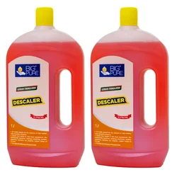 2pcs Combo Pack of BIG Pure 2L(1L x 2pcs) Industrial Descaler Supreme to Remove Lime Scales, Rust, Stains