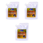 3 Pack of BIG Pure (250gm x 3pcs) Industrial Hand Cleaner Liquid Paste Pouch to Clean Grease, Dirty Oils, Lubricants