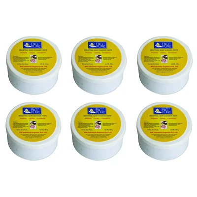 6 Pack of BIG Pure (400gm x 6pcs) Industrial Hand Cleaning Paste